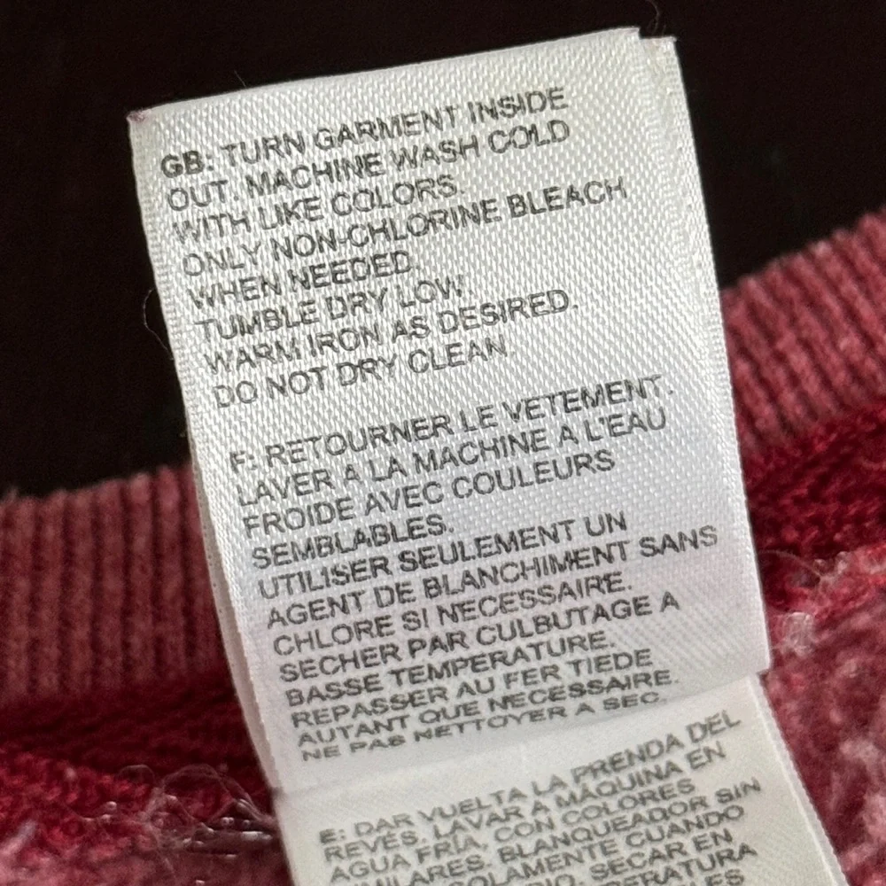 The North Face Men's XL Heathered Red Long Sleeve Pull Over Sweatshirt